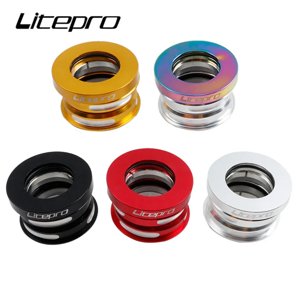 

Litepro Bicycle Headset 44MM For Fnhon Ynhon BYA412 P18 P8 Head Set Built-in Aluminum Alloy Folding Bike Sealed Bearing