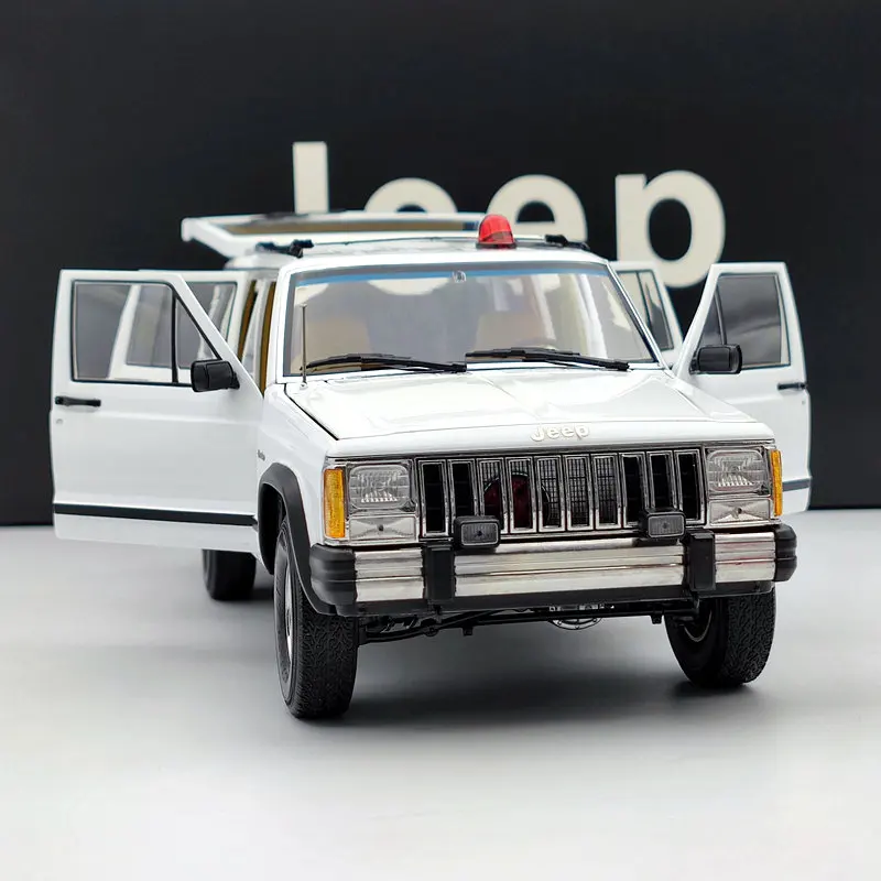 1/18 для J ep XJ Cherokee SUV 4x4 белый литьё под давлением модельных лимитированная