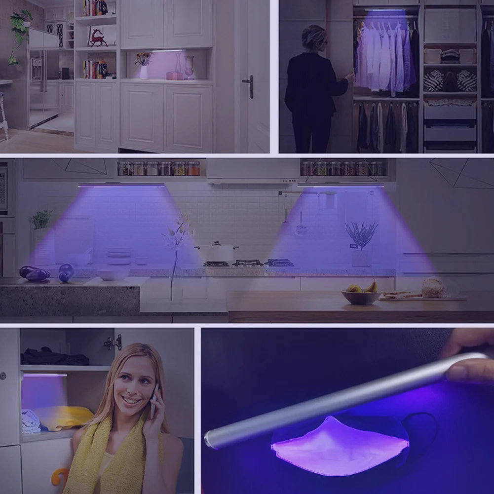 

Hot UV Light Handheld Portable UV Lamp USB Rechargeable for Home Hotel Toilet Travel Car MVI-ing