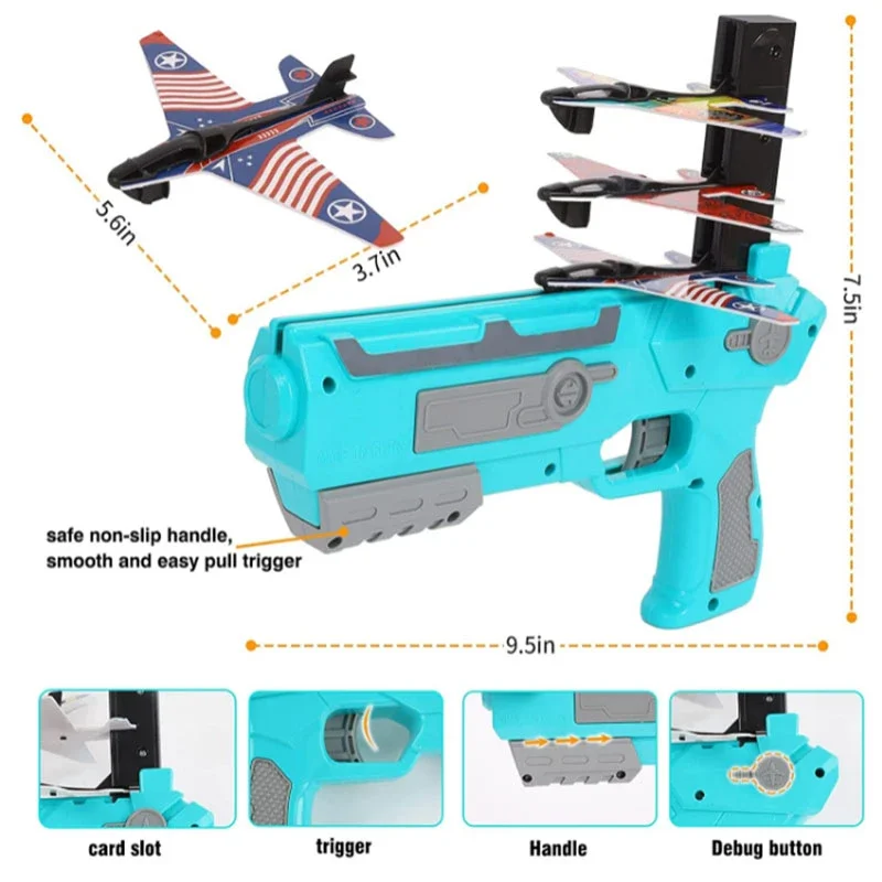 Авиамодельный стартовый пусковой механизм самолёта для детей, играющих в стрельбу из самолёта на открытом воздухе, спортивная игрушка.