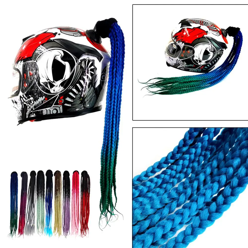 Мотоциклетный шлем ручной работы грязная оплетка дреды Украшение Панк Мотокросс
