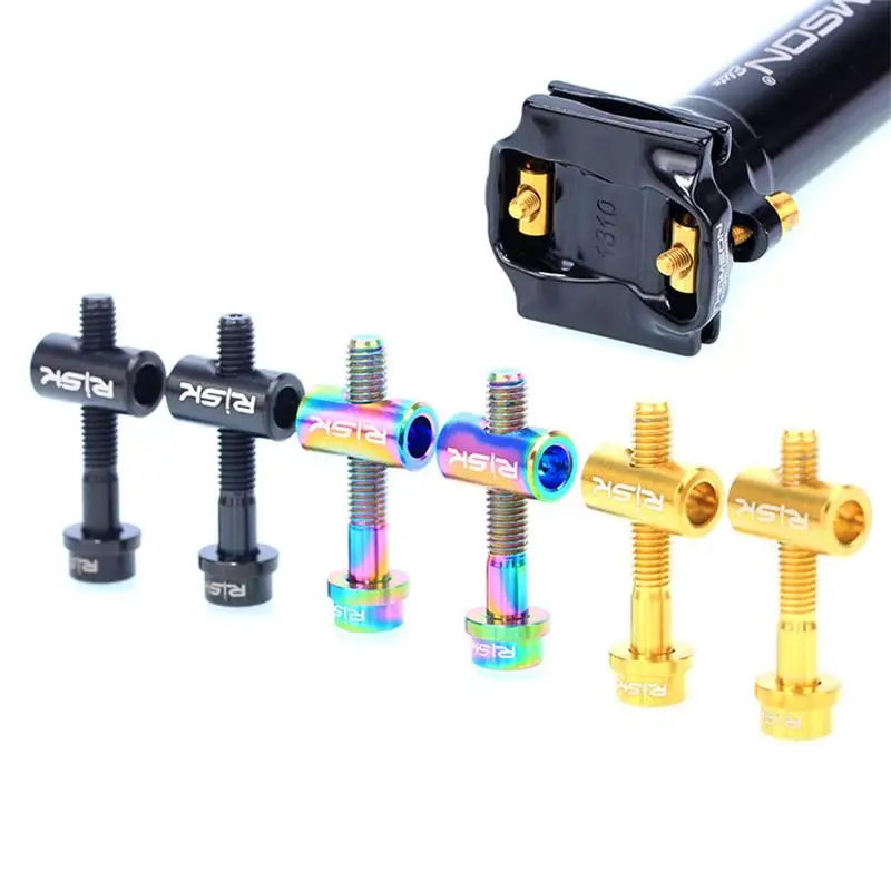 Фиксирующие болты для подседельного штыря велосипеда 2 шт. TC4 из титанового