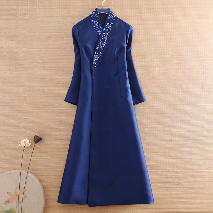 Элегантная женская верхняя одежда высокого качества Осенний женский винтажный