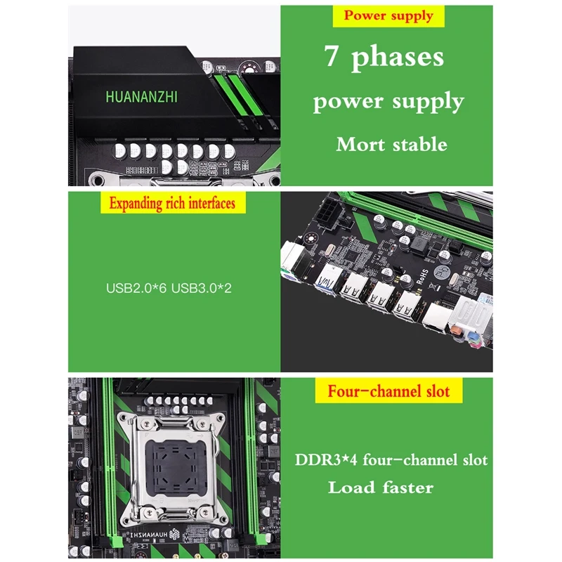 HUNNANZHI X79-ZD3 X79 M-ATX USB3.0 SATA3 PCI-E Накопитель SSD с протоколом NVME M.2 64G четыре Каналы Поддержка регистровая и ecc-память памяти и Ксеон E5 Процессор LGA 2011