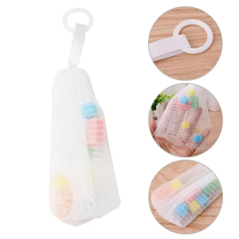 1 PC Wash Face Soap Foaming Net Bath Shower Blister Bubble Mesh Body Cleansing Nets Washing Tool Bathroom Accessories | Красота и