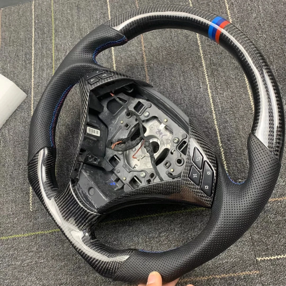 Высококачественное Сменное рулевое колесо из углеродного волокна для BMW E60 E61 5