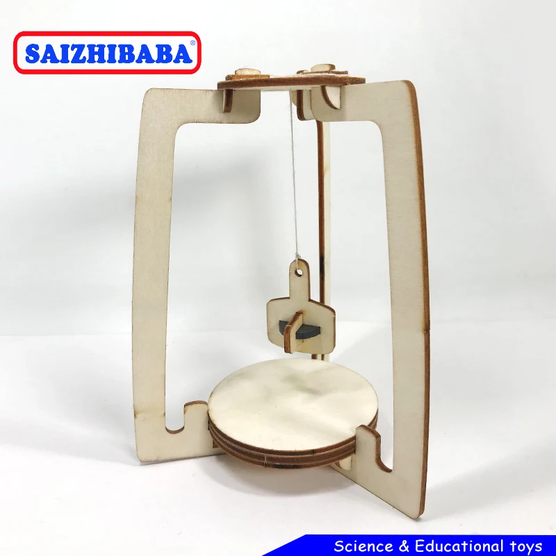 Saizhibaba Магнитный качающийся маятник модель здания Наборы DIY Сборные игрушки Дети
