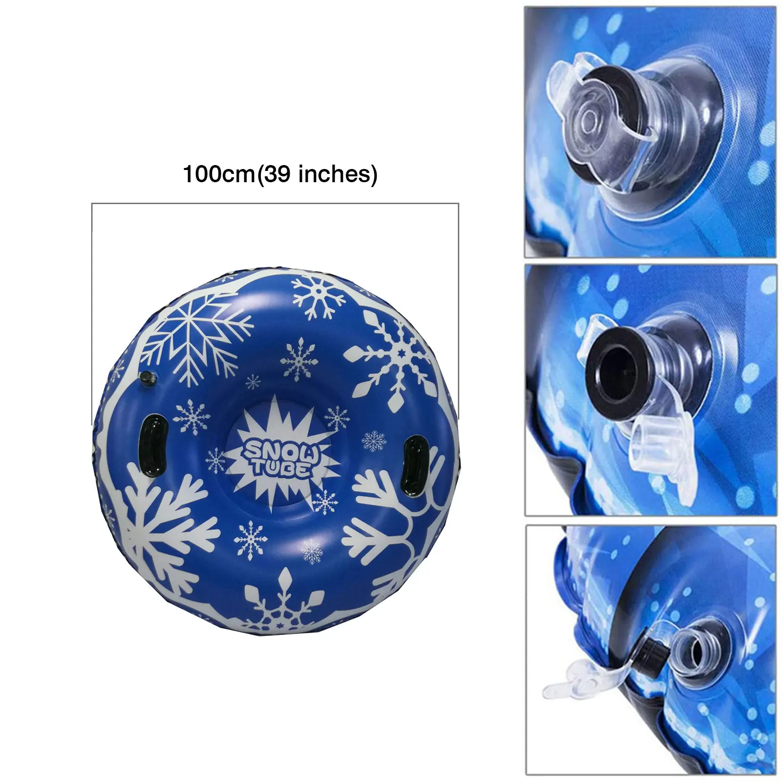 

Outdoor Entertainment Snow Tube Large 39inch Inflatable Thick Snow Sled For Kids Adults