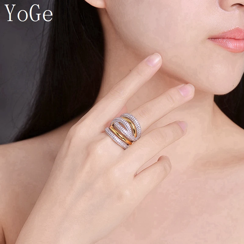 YoGe свадебные и вечерние ювелирные изделия для женщин R7963Y Роскошные AAA CZ &