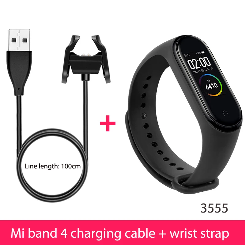 3555 Для Xiaomi mi Band 4 usb зарядный кабель запасной переходник для зарядного устройства кабельный зажим mi Band 4 3 2 Аксессуары - Цвет: 3555