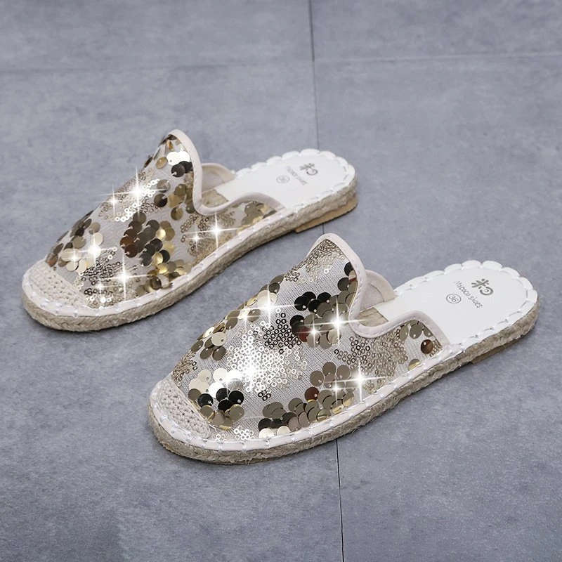 

Women Flat Slippers Slip on Casual Shoes Sewing Ladies Breathable Mesh Female Comfortable Fashion Shoes Women's Summer Footwear