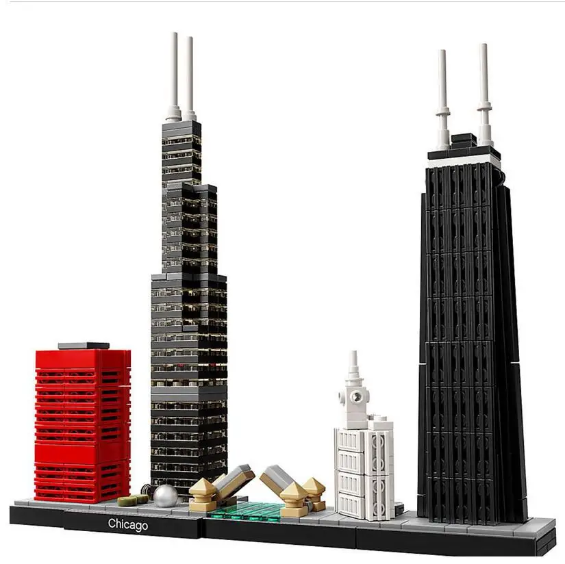 Конструктор Чикаго здание зданий созданы для детей подарки совместимы с logoingly City