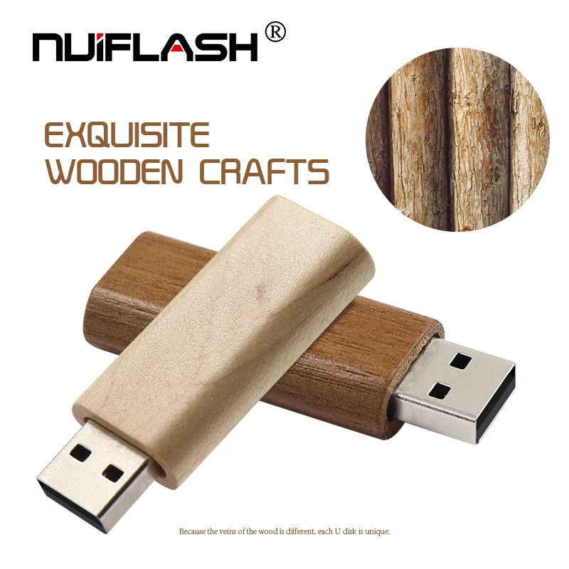 

Rectangle wooden USB 2.0 Flash usb drive 128GB pendrive 16GB 32GB 64GB usb flash drive real capacity cle usb pen drive 2.0 stick