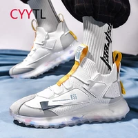 cyytl mens fashion high top street sneakers breathable trainers sports casual walking shoes for teenagers boys workout tennis