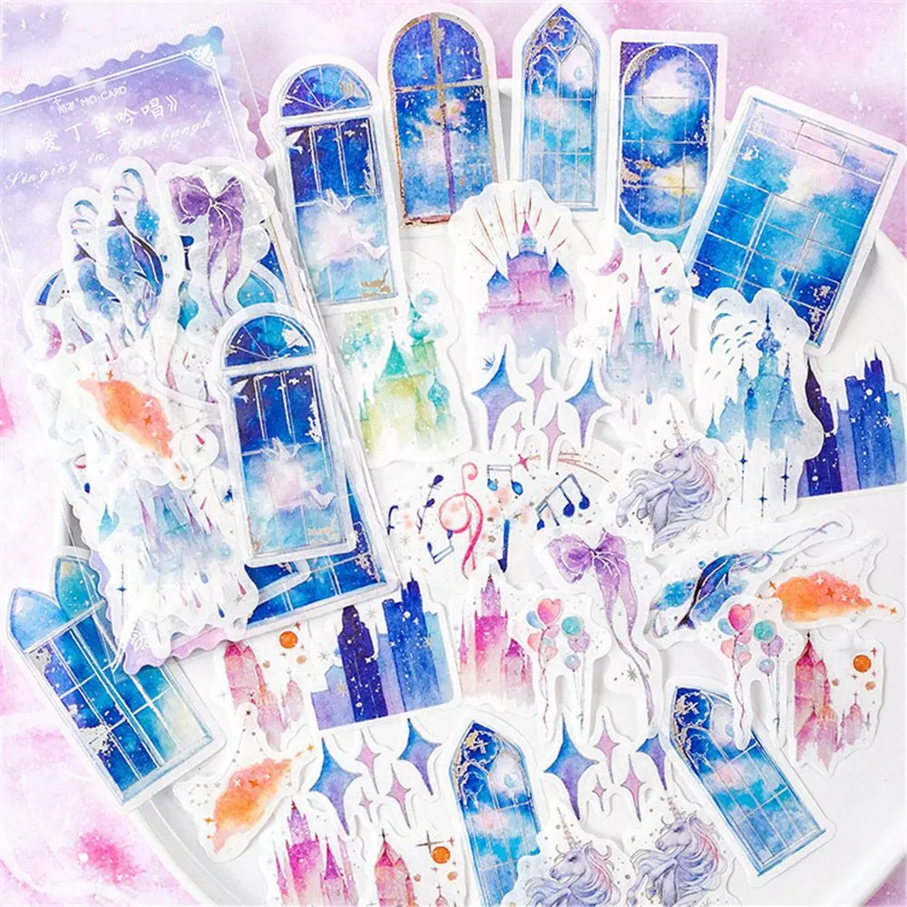 60 шт цветок золочение наклейки из бумаги васи милые канцелярские принадлежности