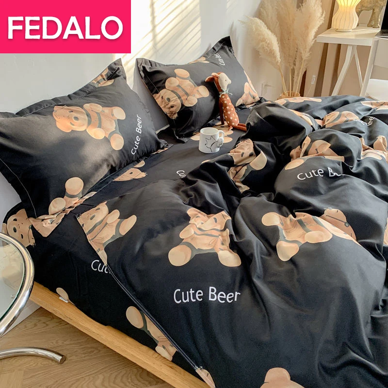 Японское цветочное постельное белье двойная кровать в пасторальном стиле из