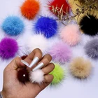 5 шт.лот Магнитный гвоздь Pom Poms, мягкая и пушистая 3D художественное оформление летние 15 видов цветов съемный 