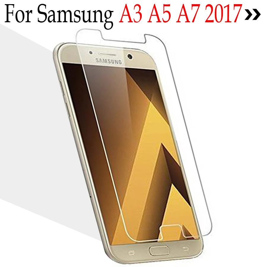 

For Samsung Galaxy A3 2017 Tempered Glass Screen For Samsun Galaxy A5 A7 2017 protective glass on A 3 5 7 A720 A520 A320 Guard