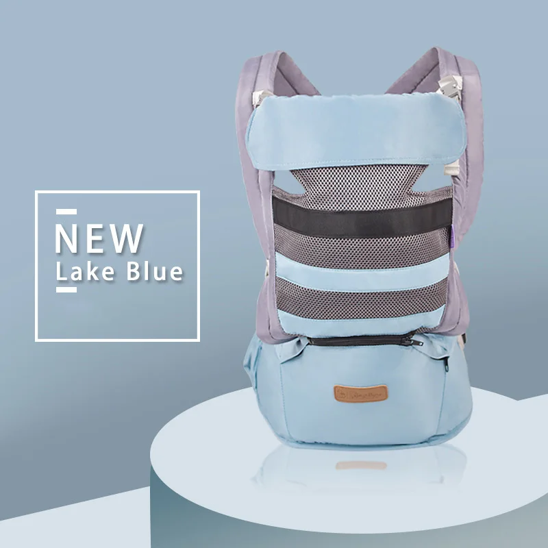 

Baby Ergonomic Hipseat Carrier Toddler Breathable Canvas Cotton Backpack Infant 4 Seasons Wrap Multifunctional 0-36Months Slings