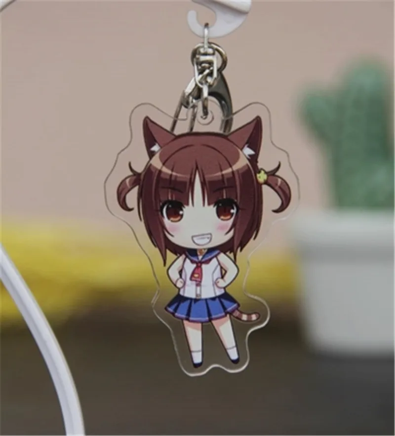 Аниме Nekopara Chocola ванильный акриловый брелок для косплея подвеска Хэллоуин косплей