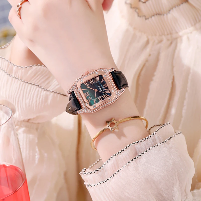 Square Women Quartz Watches Luxury Watches For Luxo Fashion Dropshipping Gifts Relogio Feminino Zegarki Damskie Drill Decorate enlarge