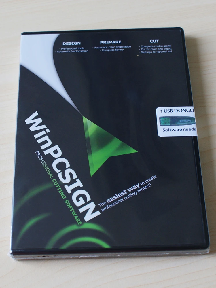 Winpcsign basic 2012 software for sticker cutting plotter with contour function