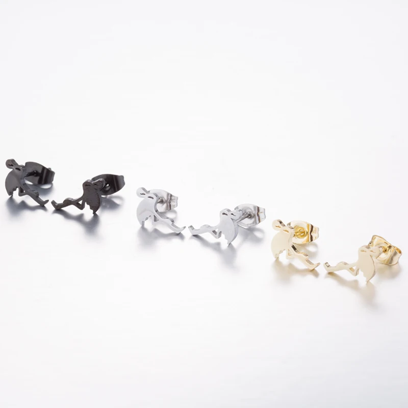 Женские серьги гвоздики из нержавеющей стали Yiustar модные вечерние в виде птиц с