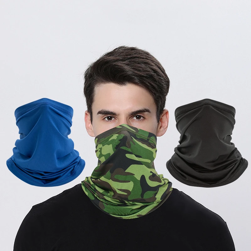 

Sunscreen ice silk scarf Bib outdoor fishing mask neck cover riding mask sports Headcover Men's and women's outdoor sports hood