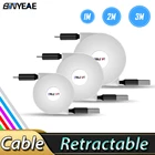 Выдвижной кабель USB Type-C для Samsung Galaxy Note 10, S10 Lite, S20 Plus, Ultra, A51, A71, портативное зарядное устройство