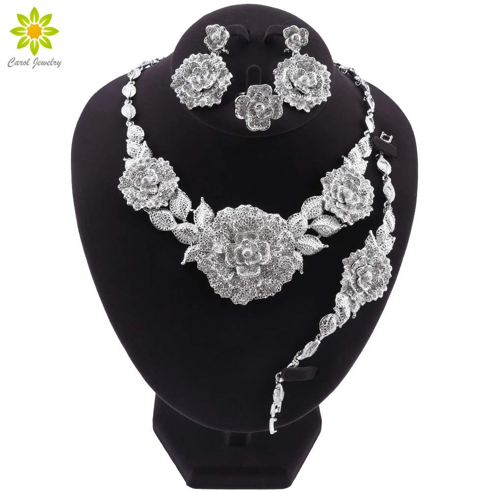 Изысканные Серебряные комплекты ювелирных изделий в Дубае нигерийские