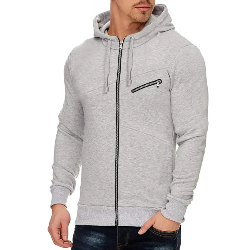 Куртка для бега спортивная одежда модная мужская зимняя толстовка на молнии с