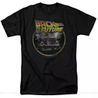 Back To The Future фильм логотип Delorean лицензированных взрослая футболка размера плюс одежда футболка