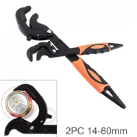 2pcslot steel 14 60mm opening multifunctional wrench adjustable quick clamping pliers multitool spanners automatic reset