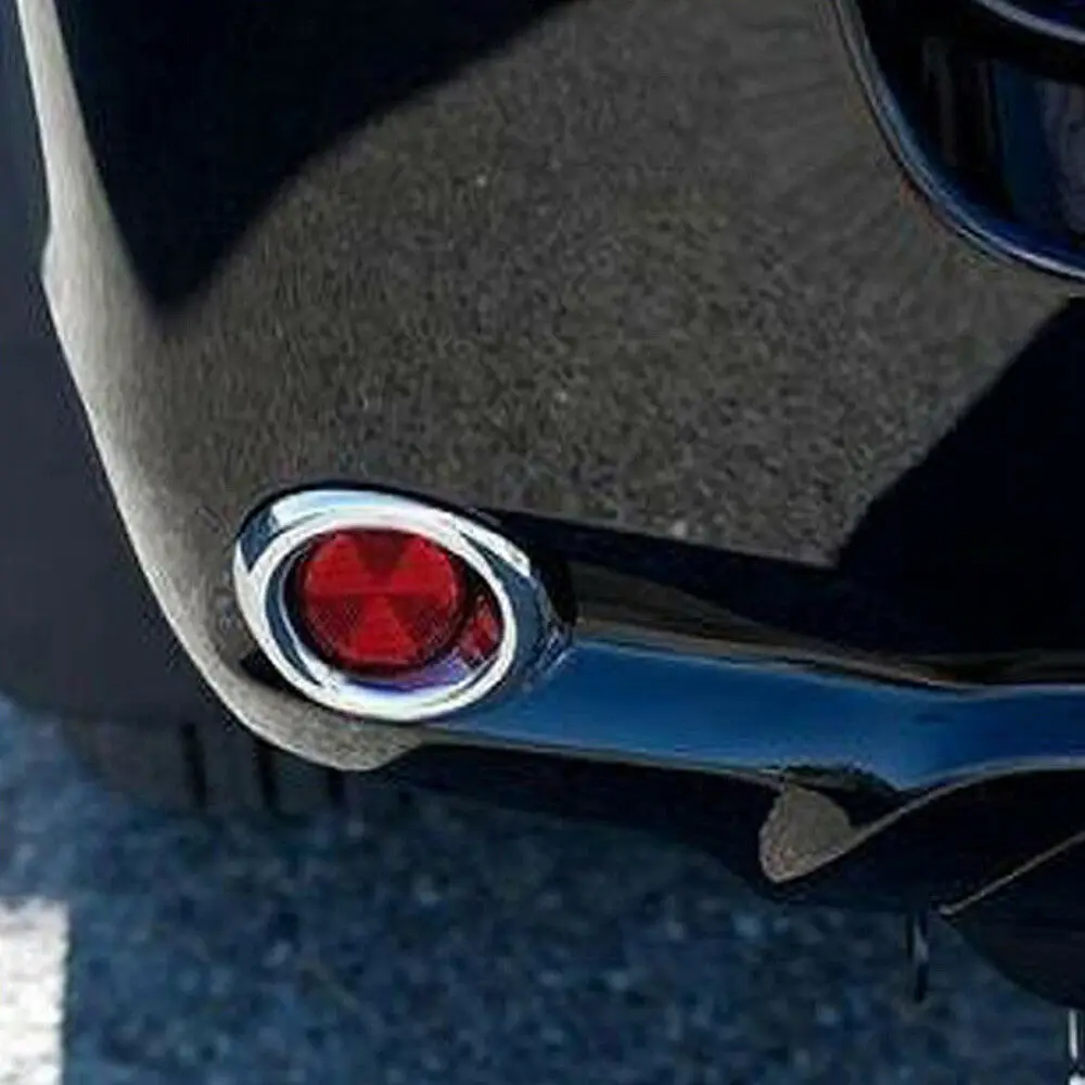 

For Toyota Highlander 2008 2009 2010 ABS Chrome Rear Tail Fog Lights Cover Trim