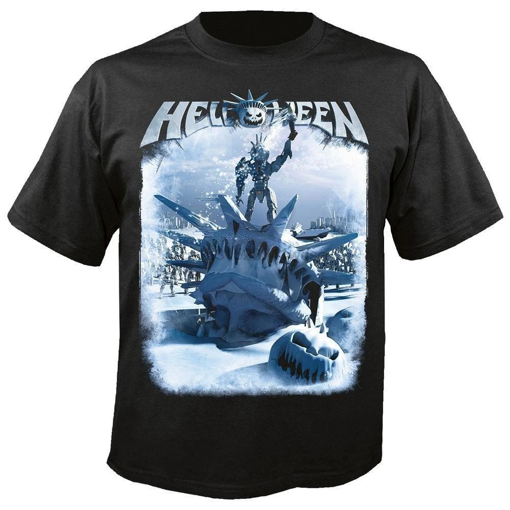 HELLOWEEN-правая футболка с надписью MY GOD SizeSIZE 3XL Новинка! Футболка для мальчиков из 100%