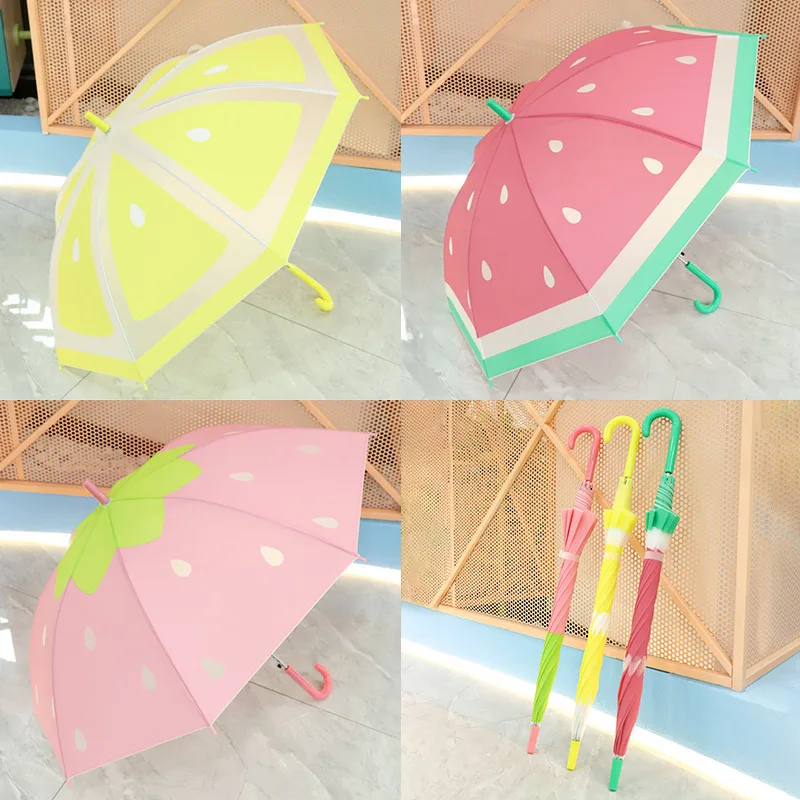 Модный мультяшный Прозрачный Прямоугольный Зонт с длинной ручкой - купить по