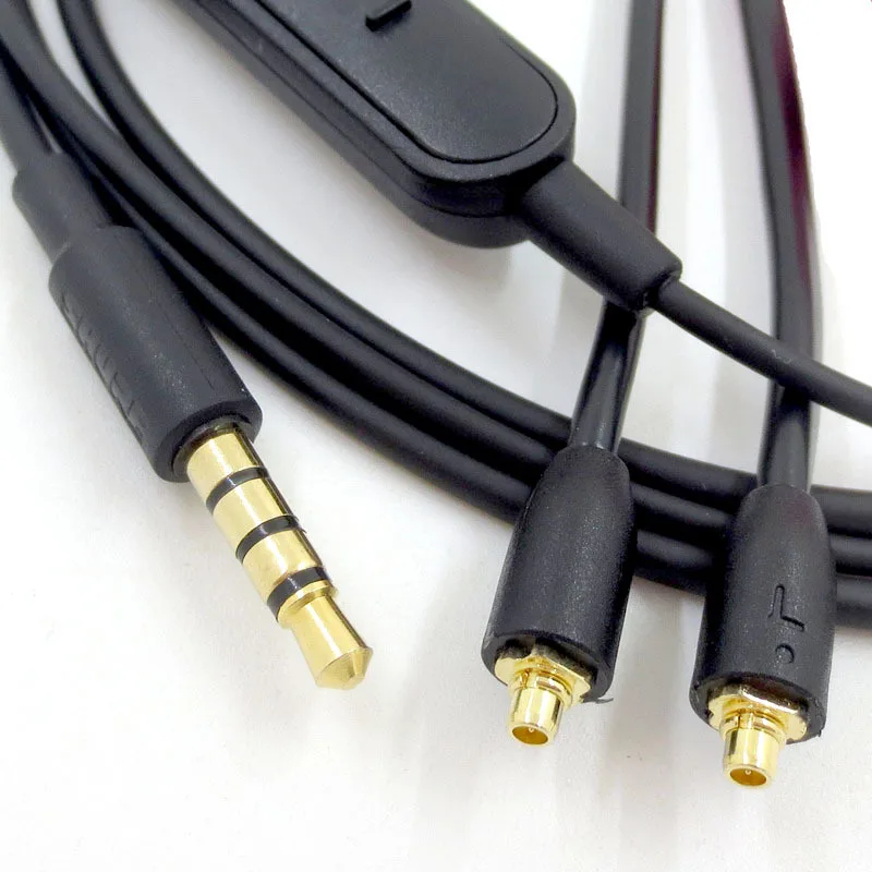 MMCX кабель для Shure SE215 + SE535 SE848 версия наушников интерфейс гарнитура с микрофоном
