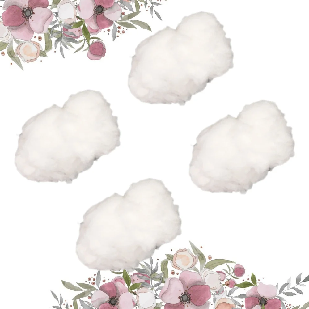 

2Pcs Cloud Star Hanging Ornament DIY Pendant for Kids Room Party Wedding Decoration(White)
