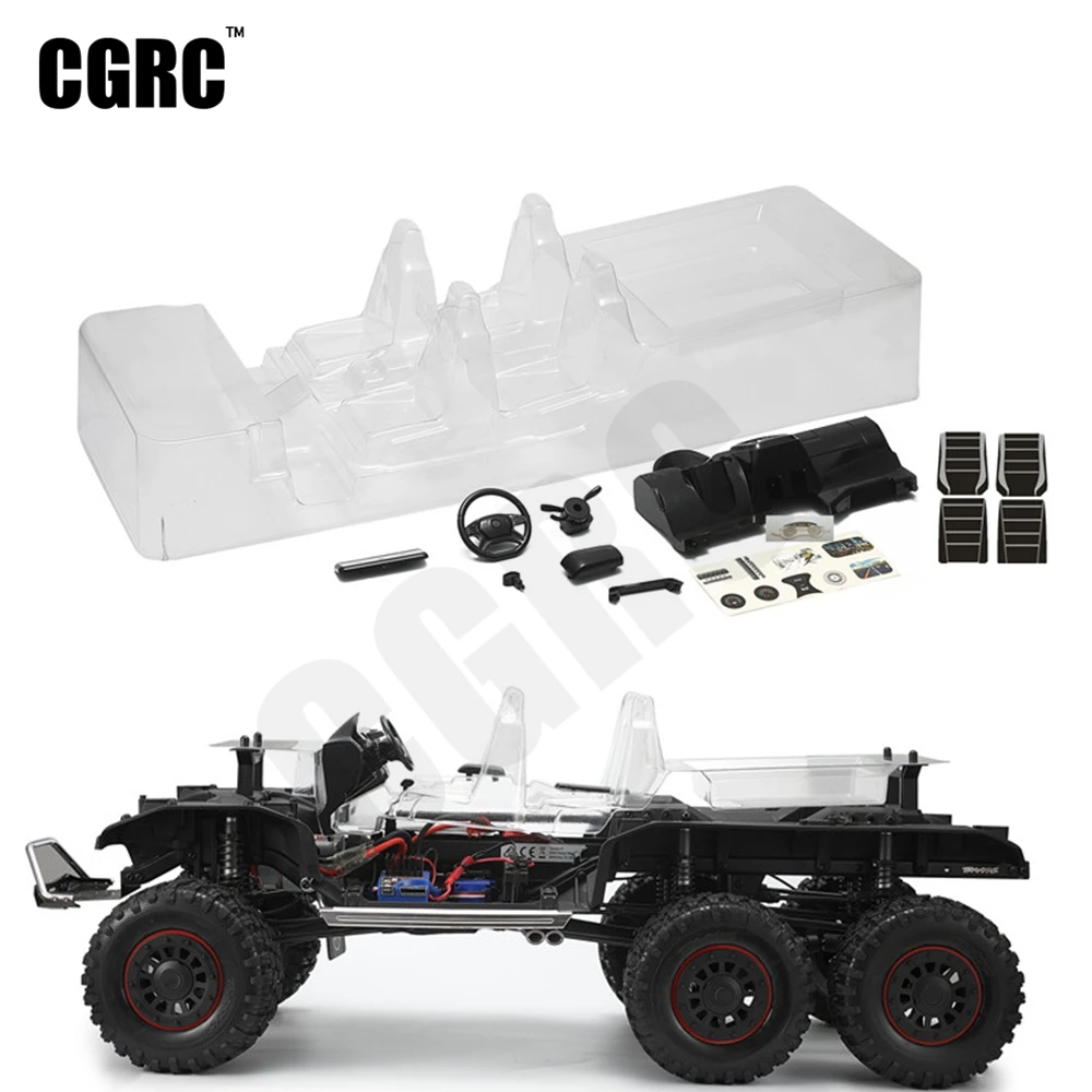 Прозрачный симулятор салона полный набор для 1/10 RC гусеничного автомобиля Traxxas TRX6