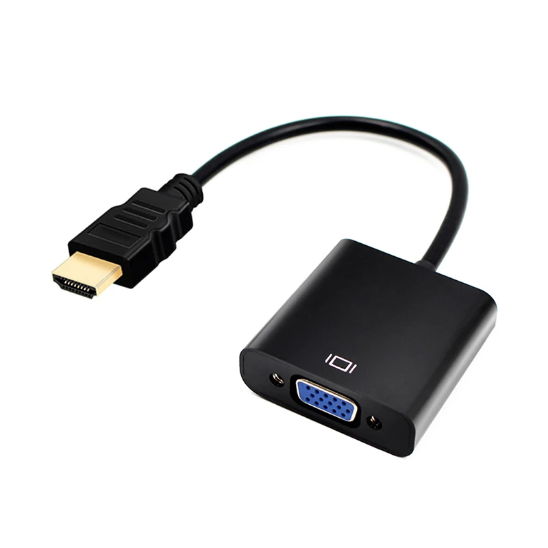 Адаптер hdmi vga с аудио HDMI VGA цифровой аналоговый видео кабель конвертера 1080p для Xbox