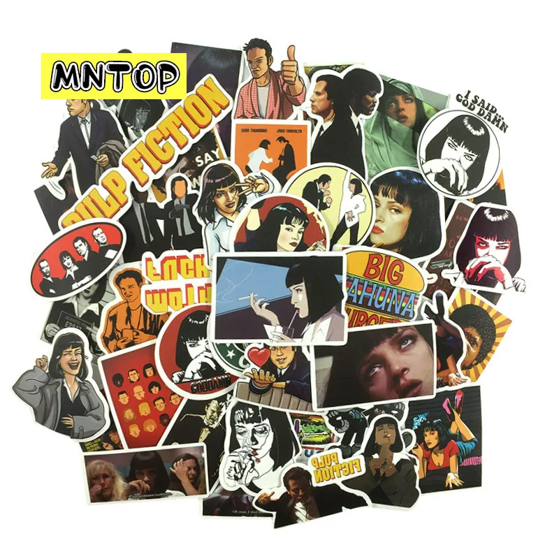 10/30/50pcs/set Cartoon Movie Art Kill Bill Pulp Fiction Stickers For DIY TOY Guitar Scrapbook Luggage Skateboard Luggage