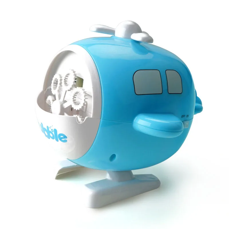 

New Children'sHelicopter Dubble Dlowing Machine Charging full Automatic one-button Dubble Machine Making Electric Toys