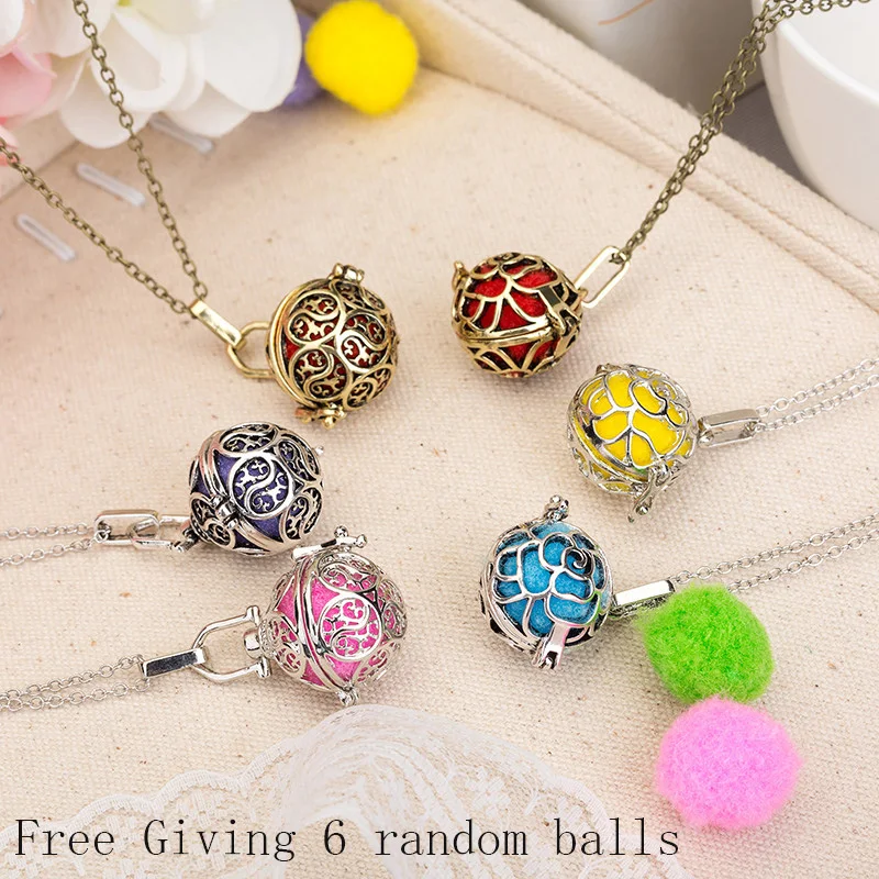 1 шт. винтажное ожерелье в форме сердца для ароматерапии с эфирным маслом