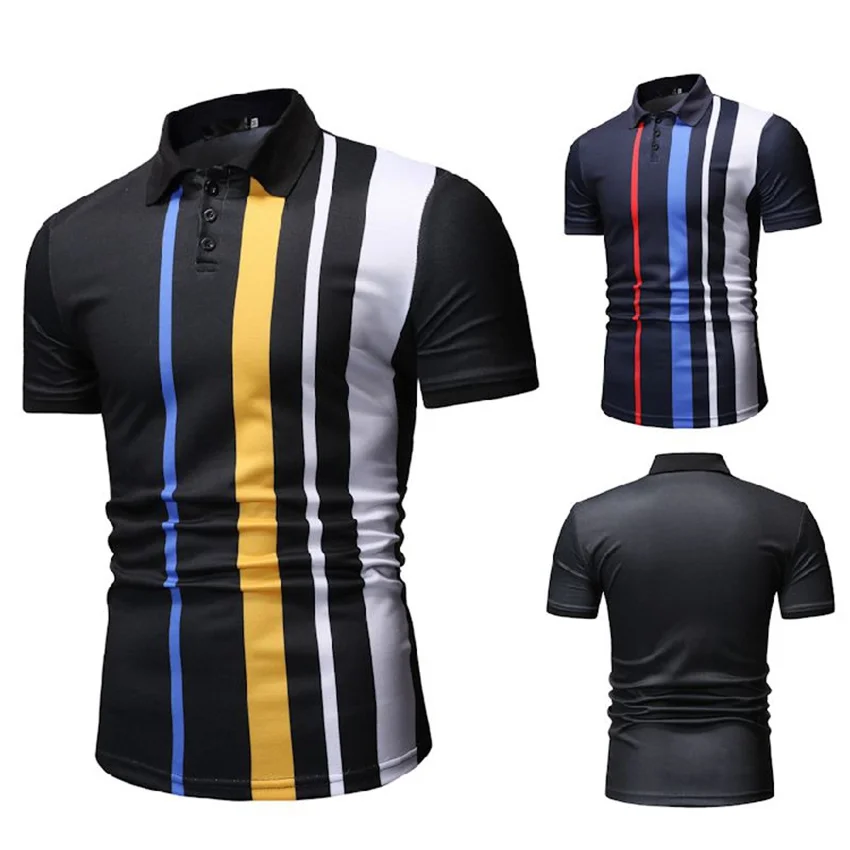 

New Eden Men's Short Polo Shirt France Homme Polo Classic Park Pure Color Casual Top Cotton Comfortable Men's T-shirt M-3XL