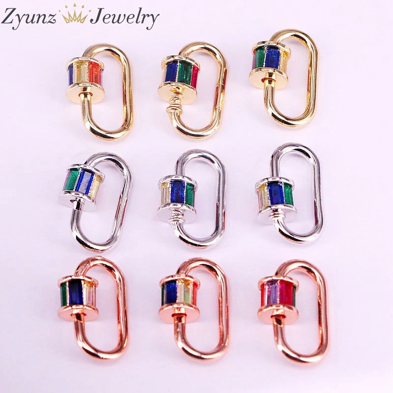 5 шт. золотистый/розовое золото/серебристый цвет CZ микро паве овальной формы