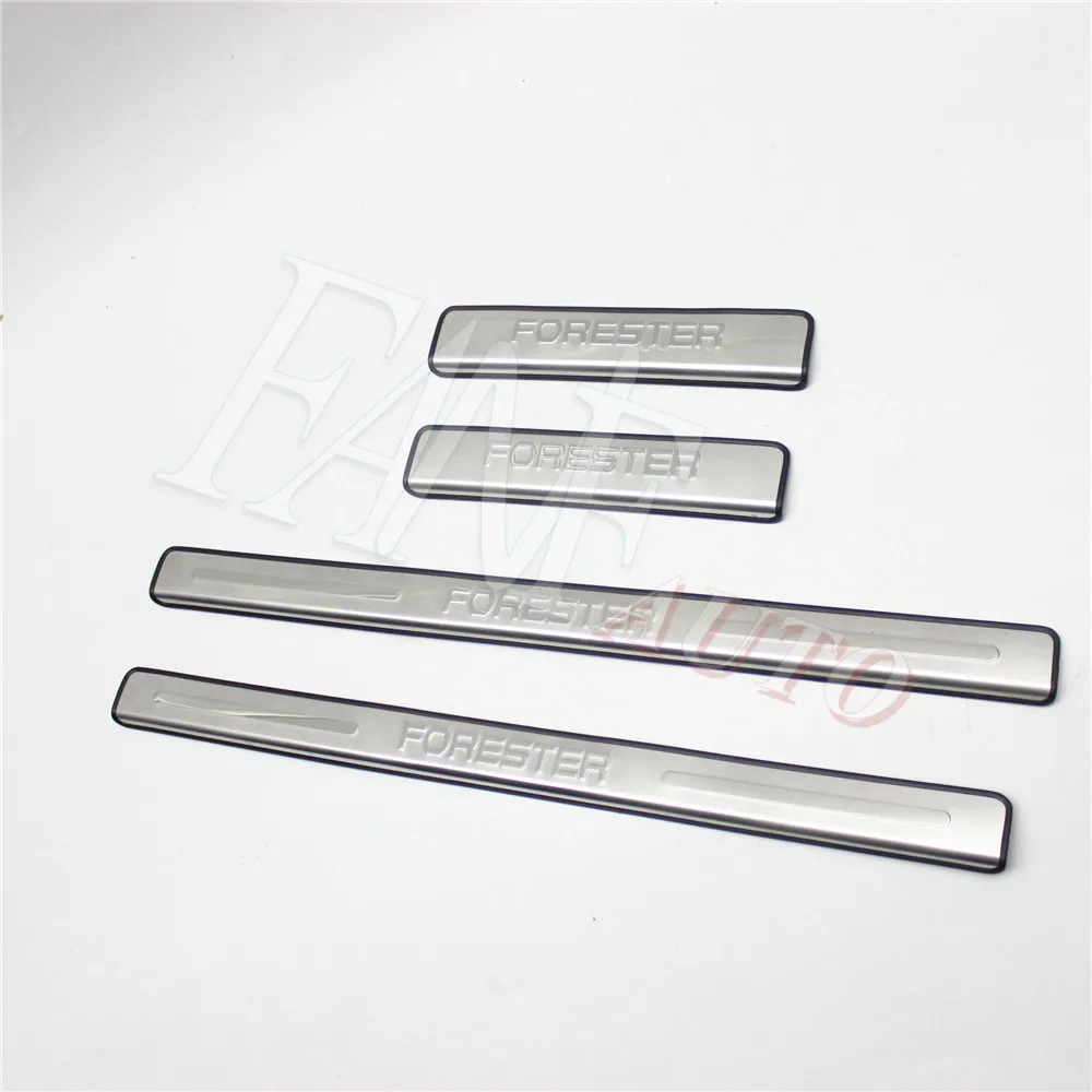 

Накладка на порог из нержавеющей стали со светодиодной подсветкой, защитная накладка, Накладка для Subaru Forester SH SJ 2008-2018