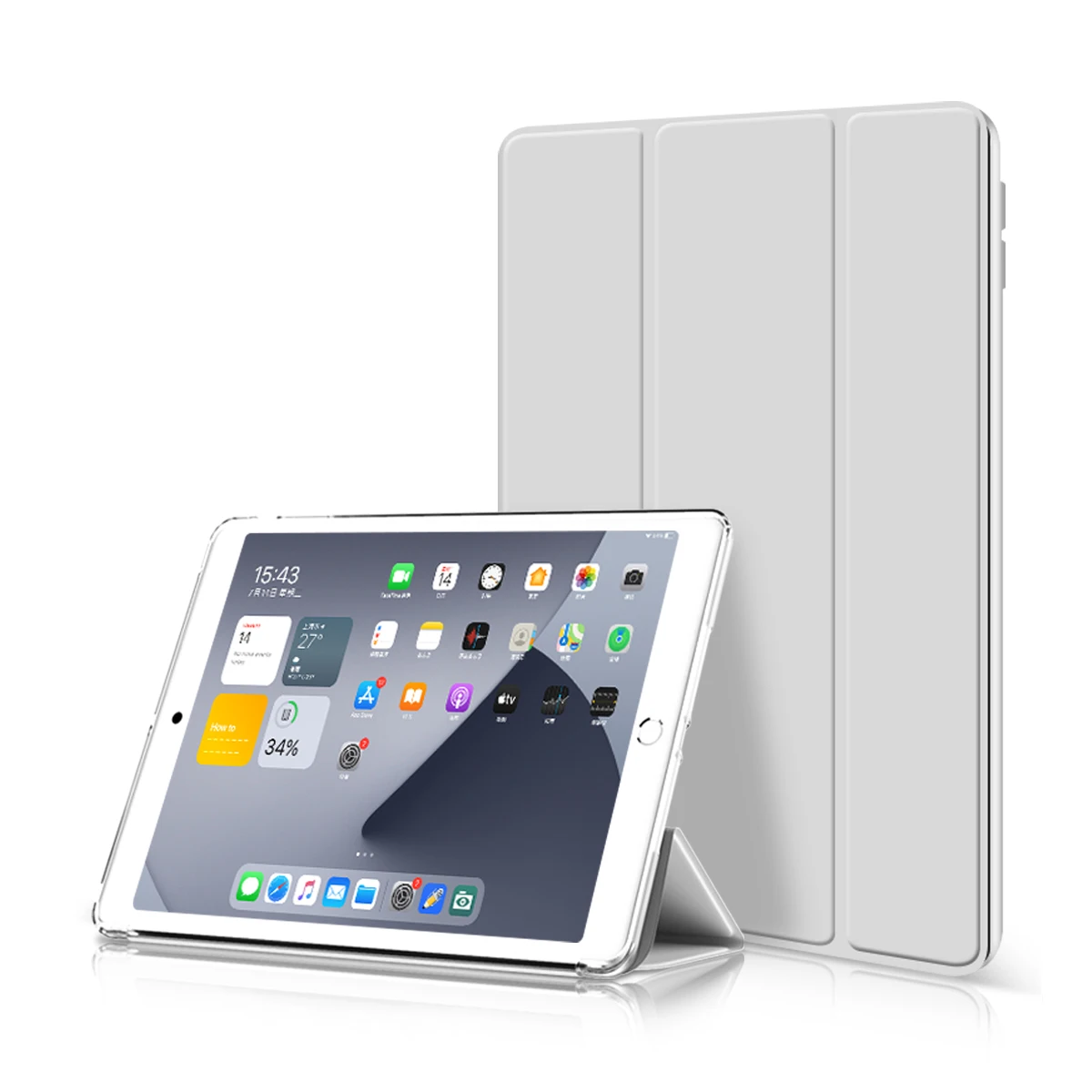 

ZOYU For IPad 7th / 8th/ 9th Generation Case Ultra-Thin Stand, Auto Wake Sleep TPU Soft for Ipad 10.2 Inch Case Tablet Cover