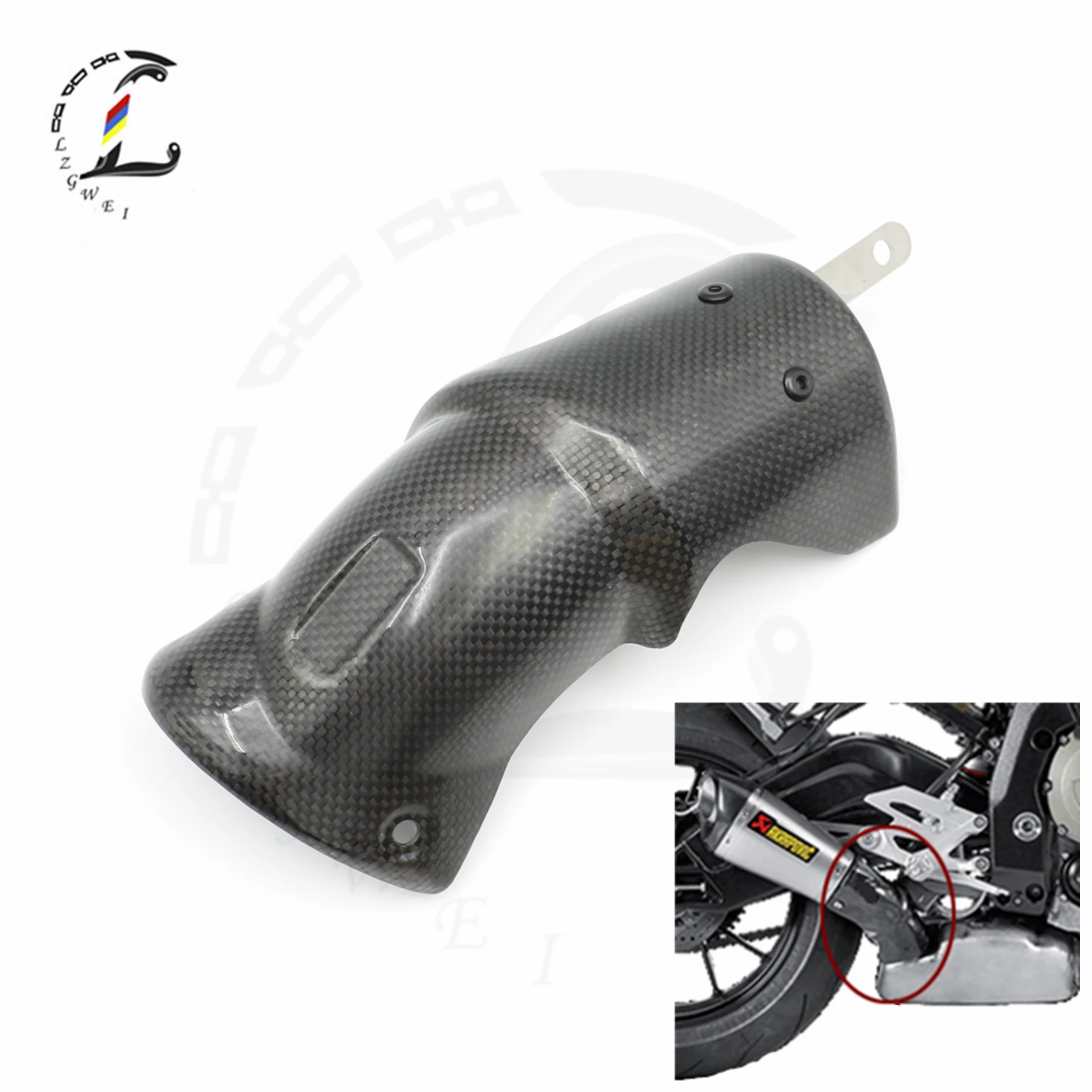 

Motorcycle Anti-Scalding Shell For BMW S1000R R1200GS S1000RR S1000 R RR Guard Heat Shield Exhaust Link Pipe Cover Carbon Fiber