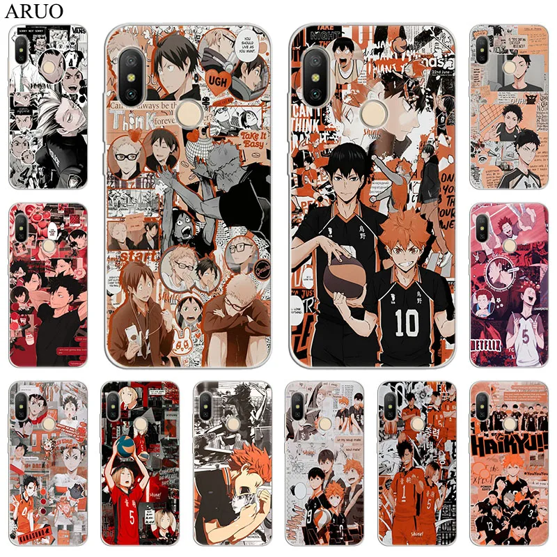 Прозрачный мягкий чехол для телефона из ТПУ с рисунком аниме волейбол Haikyuu Comics