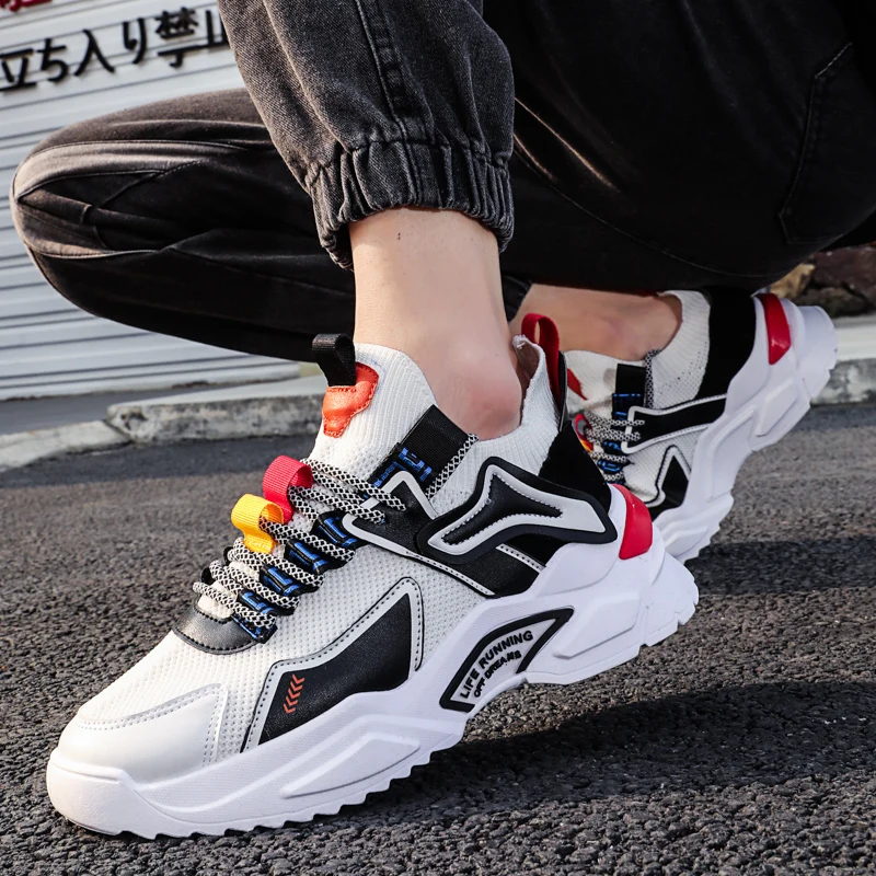 

Men Sneakers Casual Summer Fashion Ins Zapatos Casuales De Los Hombres Lace Up Platform Shoes Mens Brand Tenis Masculino Luxury